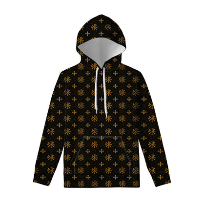 Sigla Orthodox Pattern Print Pullover Hoodie