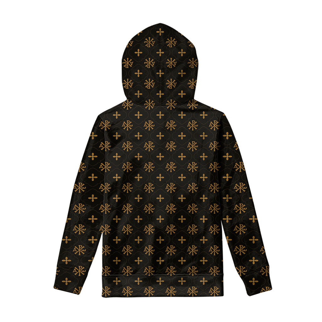 Sigla Orthodox Pattern Print Pullover Hoodie