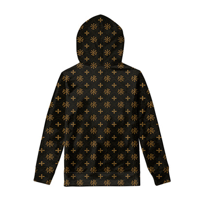 Sigla Orthodox Pattern Print Pullover Hoodie