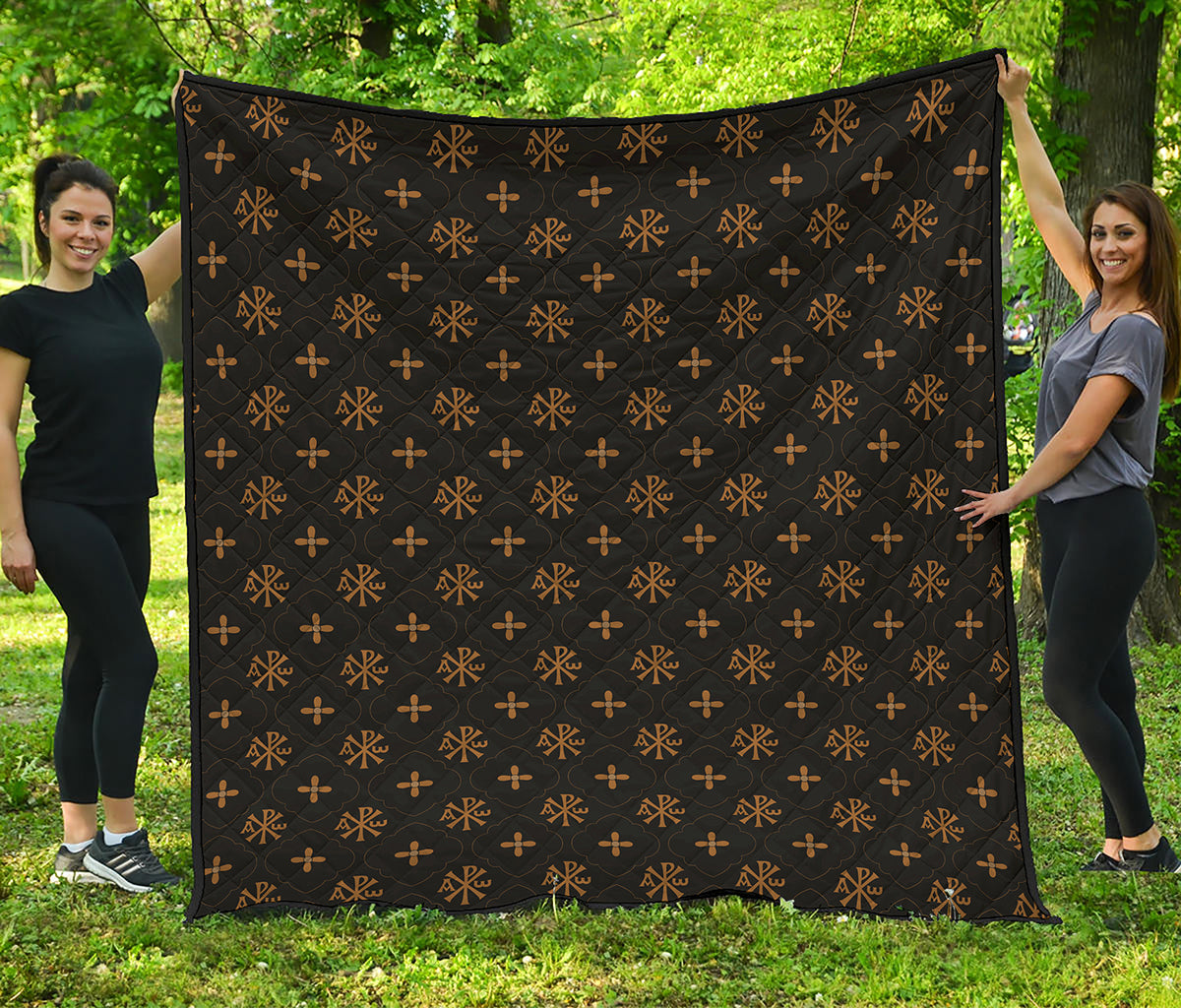 Sigla Orthodox Pattern Print Quilt