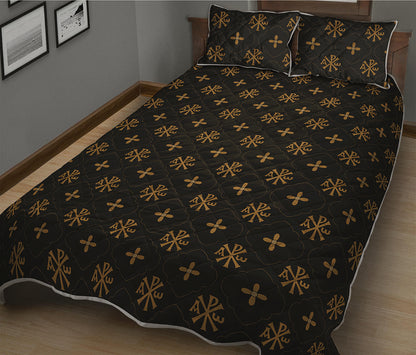 Sigla Orthodox Pattern Print Quilt Bed Set