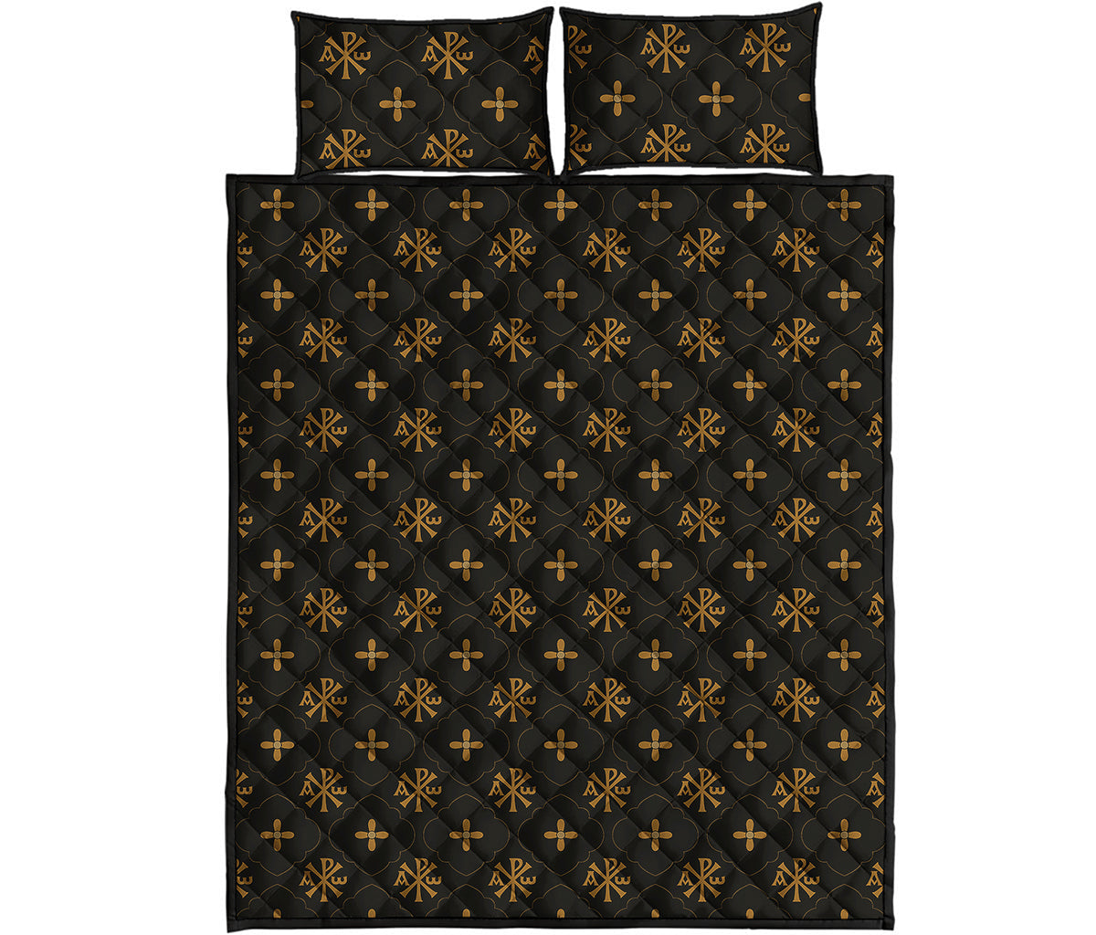 Sigla Orthodox Pattern Print Quilt Bed Set