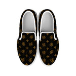 Sigla Orthodox Pattern Print White Slip On Shoes