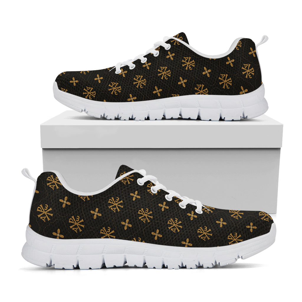 Sigla Orthodox Pattern Print White Sneakers