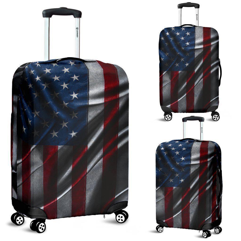 Silky American Flag Patriotic Luggage Cover GearFrost