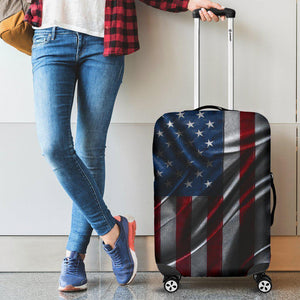 Silky American Flag Patriotic Luggage Cover GearFrost