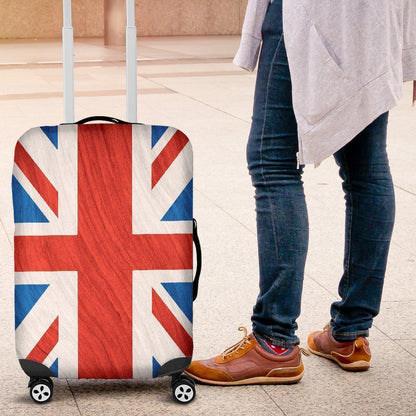 Silky Union Jack British Flag Print Luggage Cover GearFrost