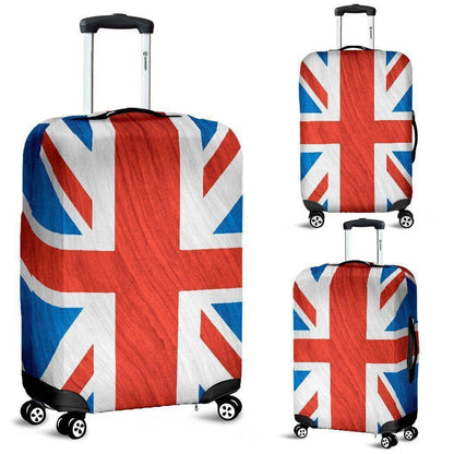 Silky Union Jack British Flag Print Luggage Cover GearFrost