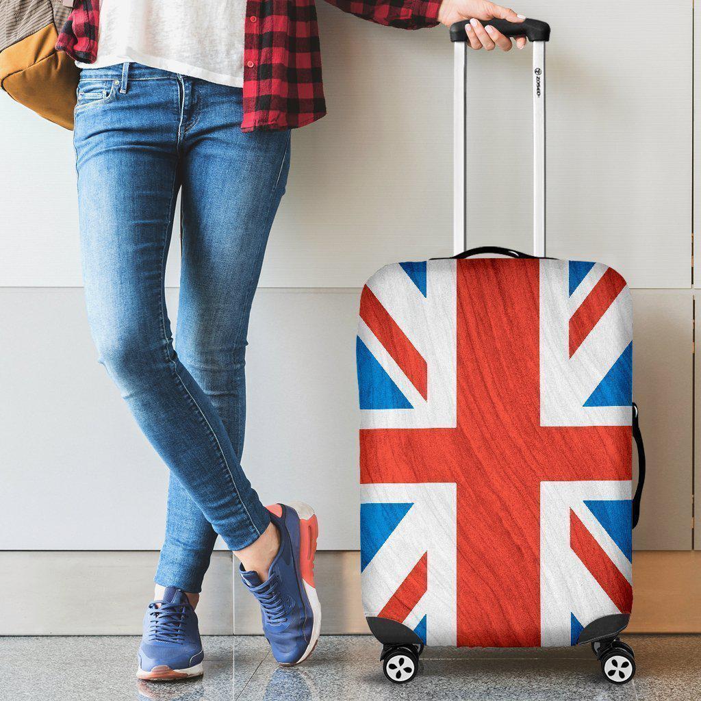 Silky Union Jack British Flag Print Luggage Cover GearFrost