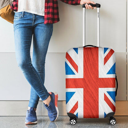 Silky Union Jack British Flag Print Luggage Cover GearFrost