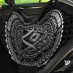 Silver And Black All Seeing Eye Print Pet Car Back Seat Cover