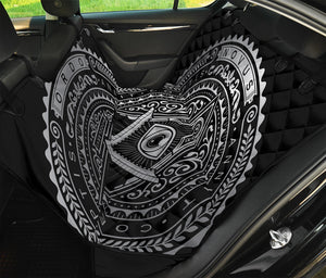 Silver And Black All Seeing Eye Print Pet Car Back Seat Cover