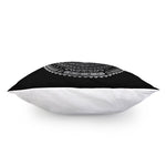 Silver And Black All Seeing Eye Print Pillow Cover