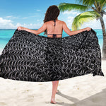 Silver Chainmail Print Beach Sarong Wrap