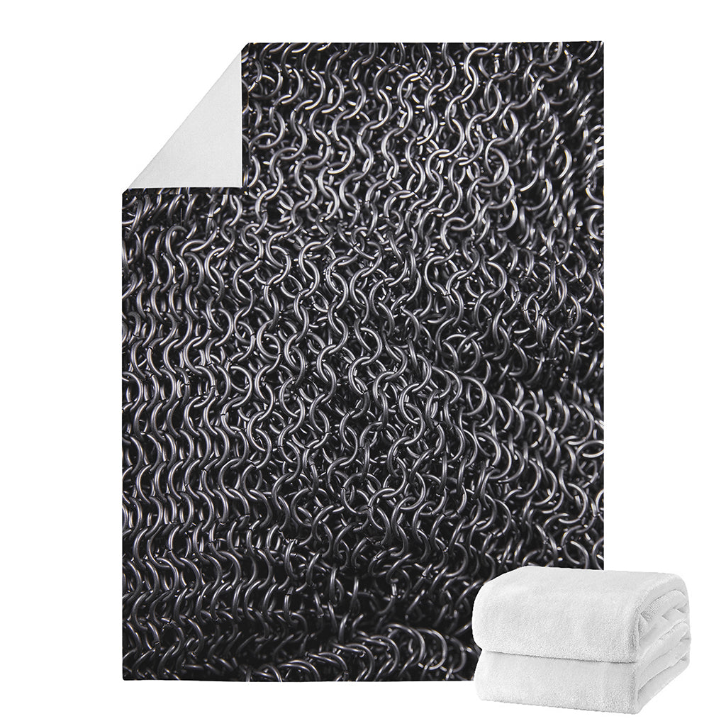Silver Chainmail Print Blanket