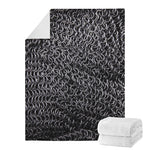 Silver Chainmail Print Blanket