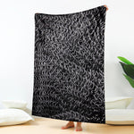 Silver Chainmail Print Blanket
