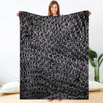 Silver Chainmail Print Blanket