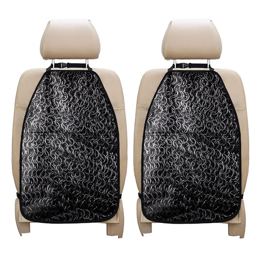 Silver Chainmail Print Car Seat Organizers