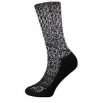 Silver Chainmail Print Crew Socks