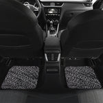 Silver Chainmail Print Front and Back Car Floor Mats