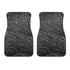 Silver Chainmail Print Front Car Floor Mats