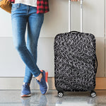 Silver Chainmail Print Luggage Cover