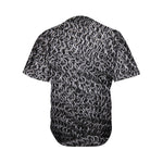 Silver Chainmail Print Men's Baseball Jersey