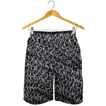 Silver Chainmail Print Men's Shorts