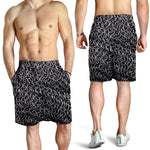 Silver Chainmail Print Men's Shorts