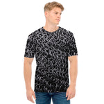 Silver Chainmail Print Men's T-Shirt