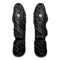 Silver Chainmail Print Muay Thai Shin Guards