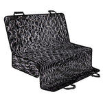 Silver Chainmail Print Pet Car Back Seat Cover