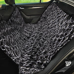 Silver Chainmail Print Pet Car Back Seat Cover