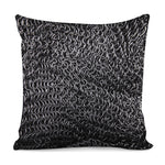 Silver Chainmail Print Pillow Cover