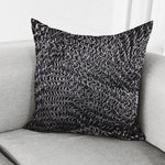 Silver Chainmail Print Pillow Cover