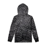 Silver Chainmail Print Pullover Hoodie