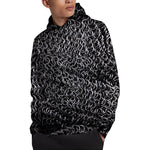 Silver Chainmail Print Pullover Hoodie