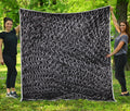 Silver Chainmail Print Quilt