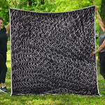 Silver Chainmail Print Quilt