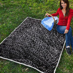 Silver Chainmail Print Quilt