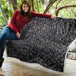 Silver Chainmail Print Quilt