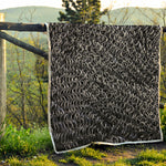 Silver Chainmail Print Quilt