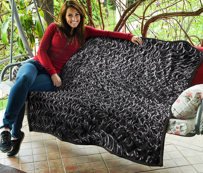 Silver Chainmail Print Quilt