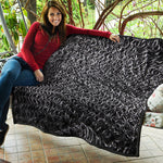 Silver Chainmail Print Quilt