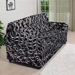Silver Chainmail Print Sofa Cover