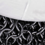 Silver Chainmail Print Sofa Cover