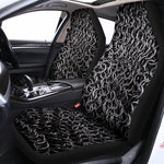 Silver Chainmail Print Universal Fit Car Seat Covers