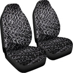 Silver Chainmail Print Universal Fit Car Seat Covers