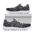 Silver Chainmail Print White Running Shoes